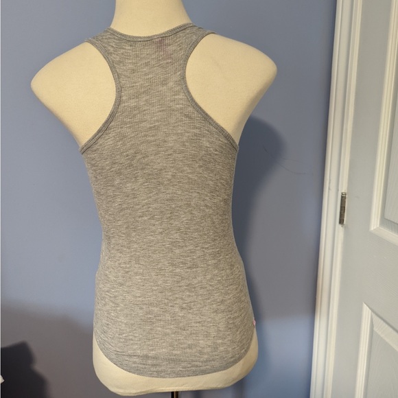 ❤️ 3/$25 Joshua Perets grey love heart tank top cropped length summer lounge - Picture 3 of 6